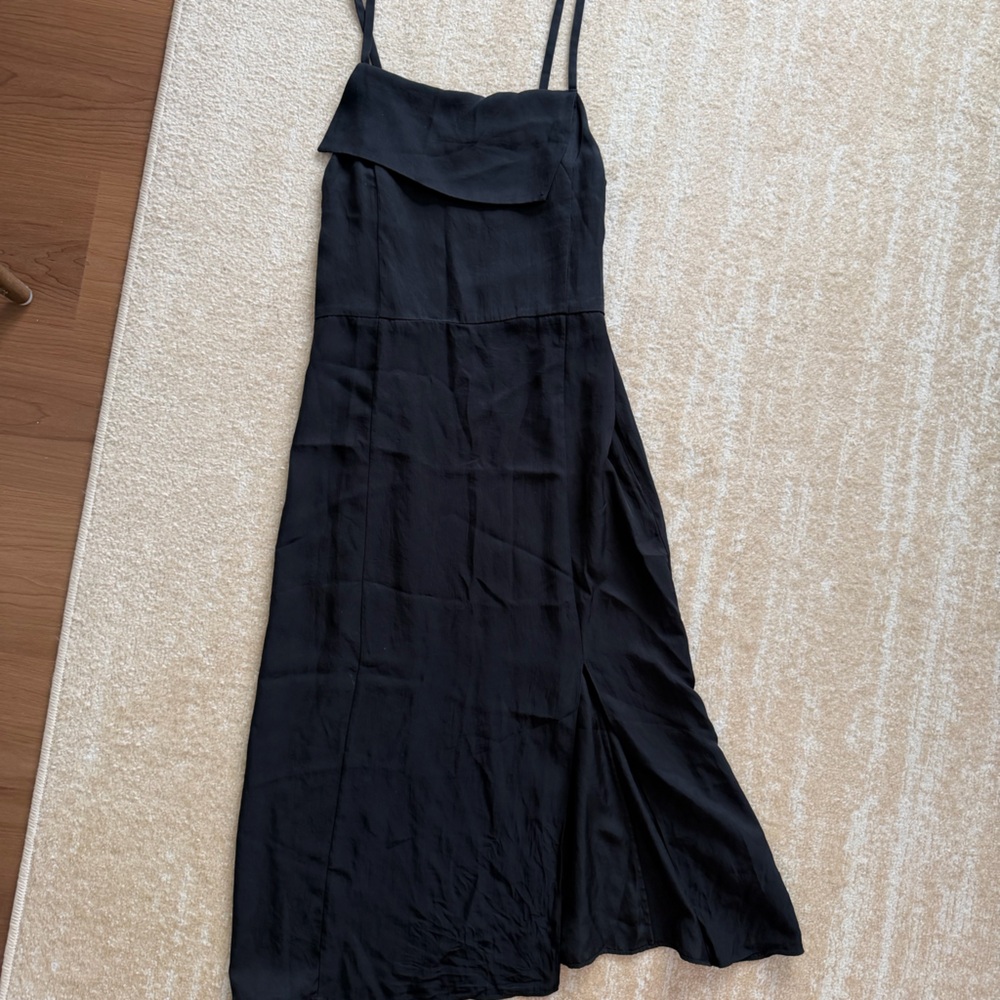 Vince Midnight Black Strappy Dress